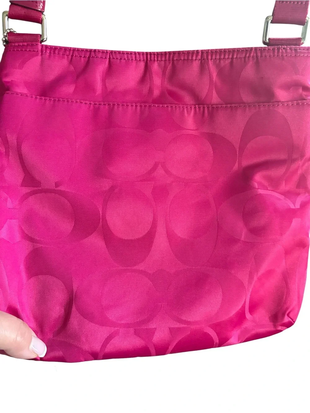 Coach Hot Pink Signature Crossbody Bag